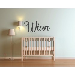 Wooden name sign cutout for nursery or kids room