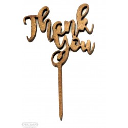 small Thank you Cupcake topper
