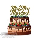CT010 Cake topper - Mr & Mrs