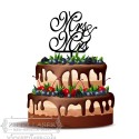 CT017 Cake topper - Mrs & Mrs